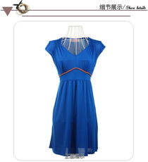 春夏風尚 韓版修身短袖連衣裙，演繹精品專柜下的時尚高貴